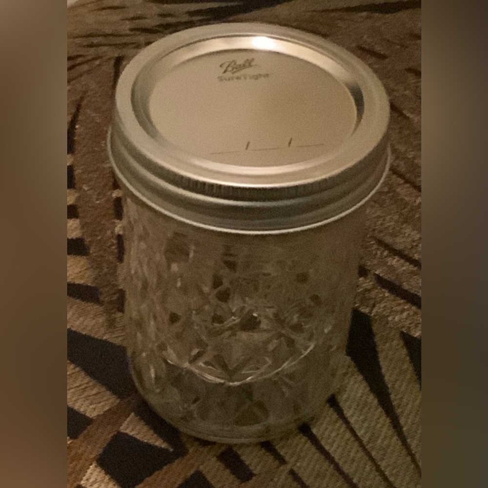 PINK 1/2 PINT MASON JAR w/ LED FAIRY-LIGHTS/HANDMADE/NWT - Picture 7 of 12